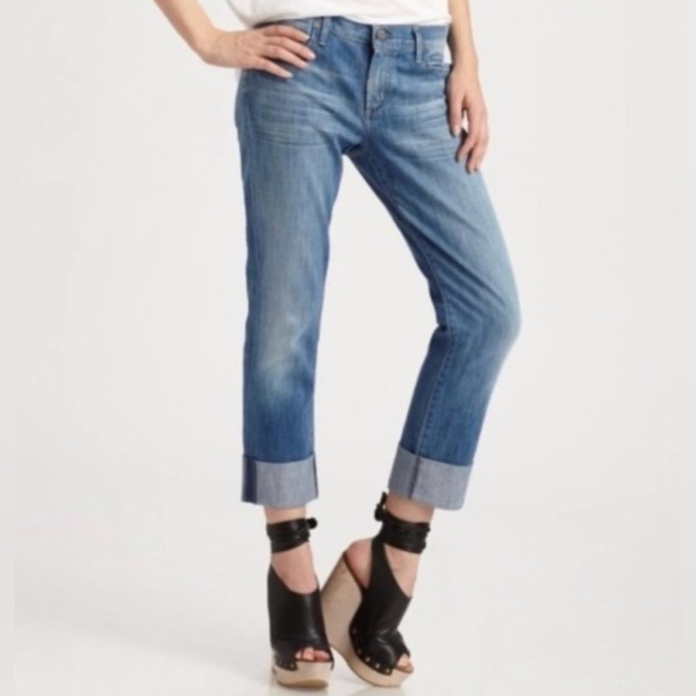 CITIZENS OF HUMANITY Denim Dani Cropped Straight Leg Mid Rise Jeans Size 28